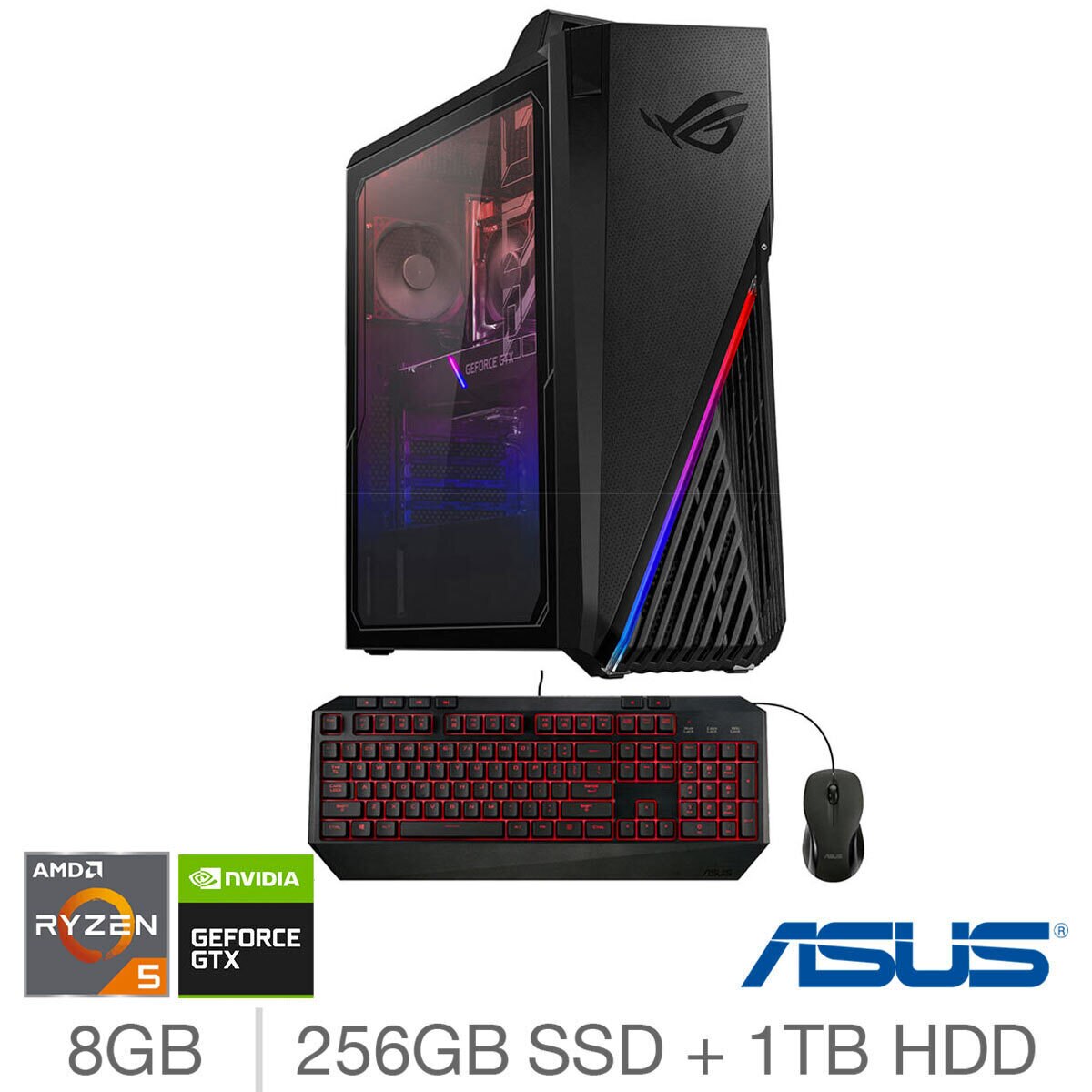 Asus Rog Strix Ga15 Amd Ryzen 5 8gb Ram 256gb Ssd 1tb Hdd Nvidia Geforce 1650 Super Gaming Desktop Pc G15dh Uk070t With Keyboard And Mouse Costco Uk Asus Rog Strix Ga15 Amd Ryzen 5 8gb Ram 256gb Ssd 1tb Hdd Nvidia Geforce 1650 Super Gaming Desktop Pc G15dh Uk070t With Keyboard And Mouse Costco Uk