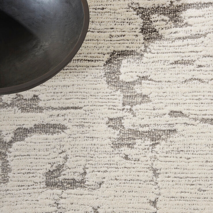 Calvin Klein Sculptural Grey Rug in 2 Sizes