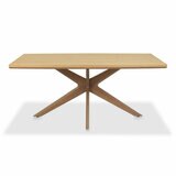 Bentley Designs Kristen Light Oak Dining Table, Seats 6