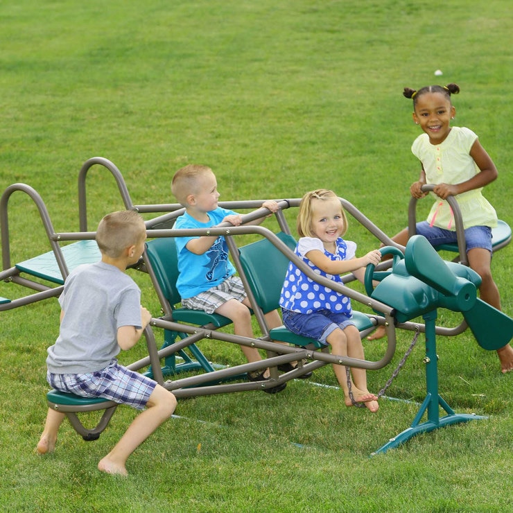 Lifetime Ace Flyer Airplane Teeter Totter SeeSaw in Earth Tone (3