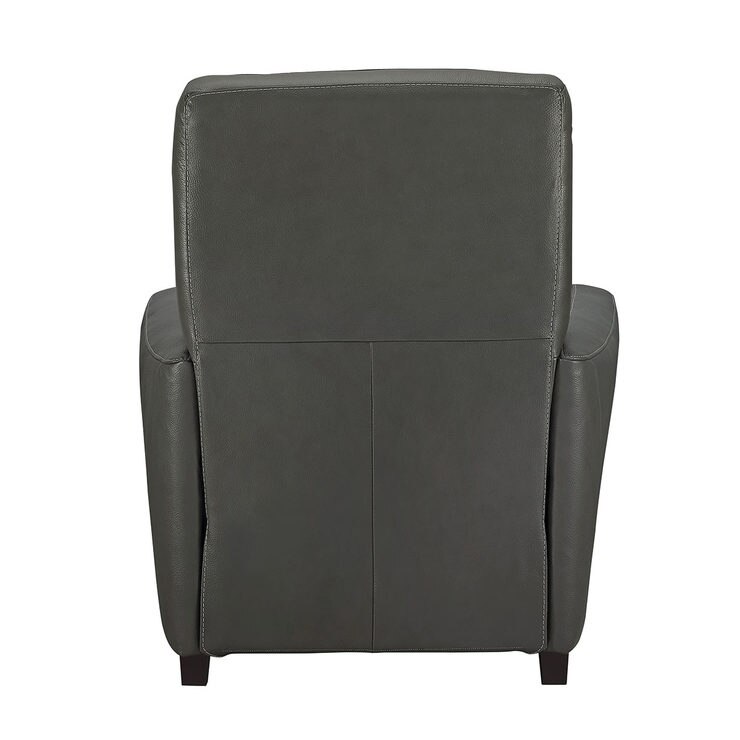 Natuzzi Grey Leather Pushback Recliner Armchair | Costco UK