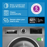 Bosch WQG245R2GB, Series 6, 9kg, Heat Pump Tumble Dryer A+++ Rating in Graphite