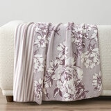 Casual Living Reversible Purple Plush Throw, 127 x 177 cm