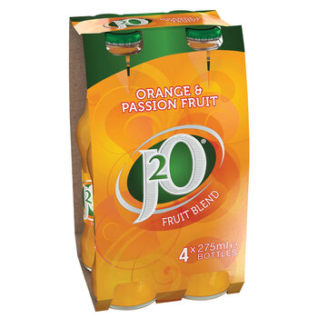 J20 Orange & Passion Fruit Juice Drink, 6 x 4 x 275ml