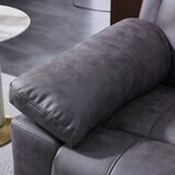 Lucca Grey Fabric Power Recliner Armchair