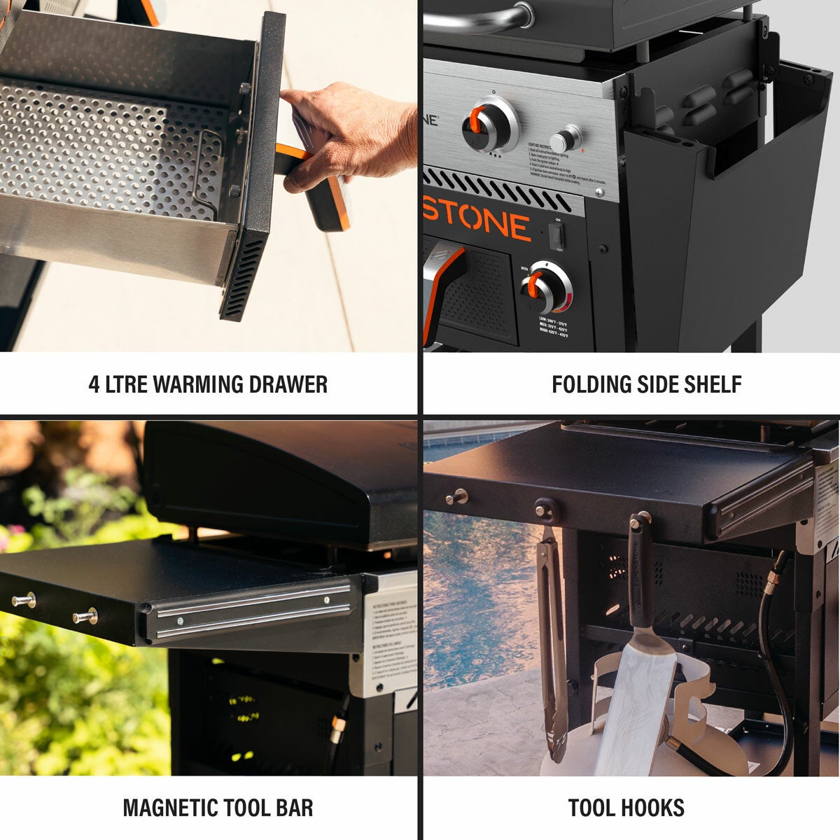 Blackstone 28" Griddle Gas Barbecue with Airfyer Blackstone 28" Griddle Gas Barbecue with Airfyer