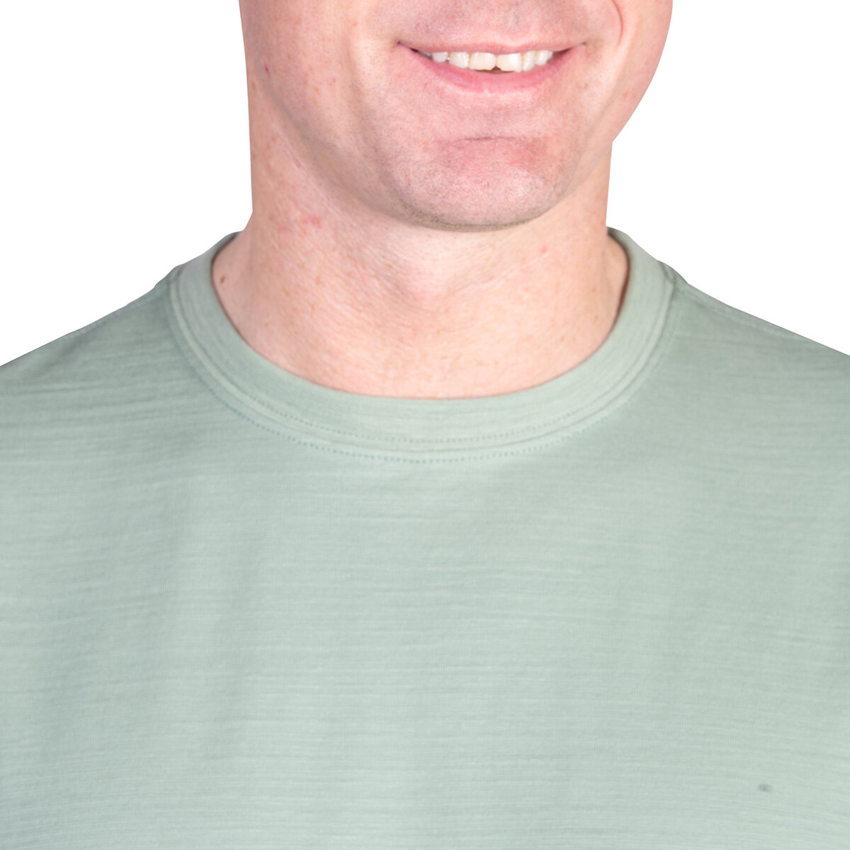 Kirkland Signature Men's Pima Cotton Slub Tee in Green