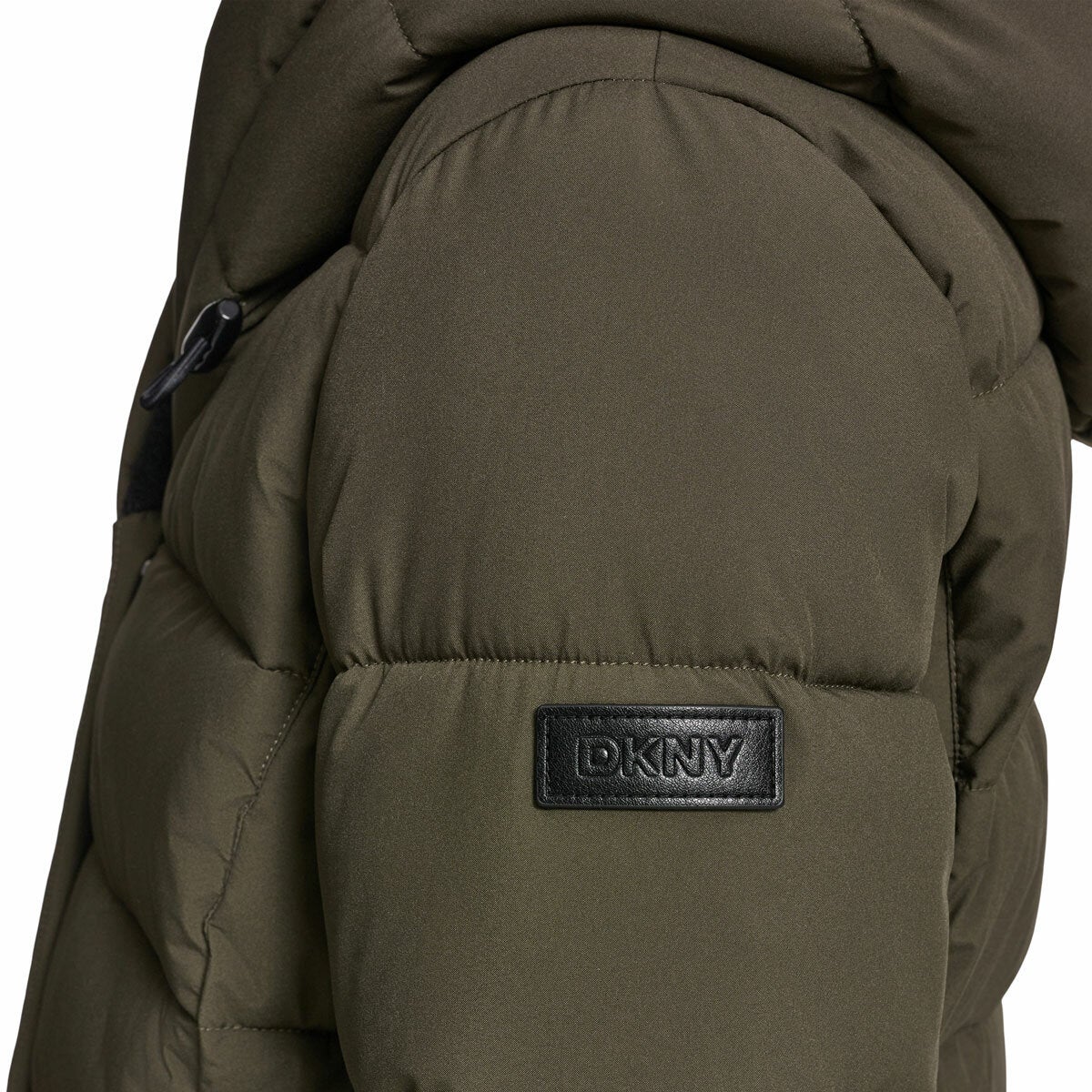 DKNY Women's Puffer Coat with Plush Hood DKNY Women's Puffer Coat with Plush Hood