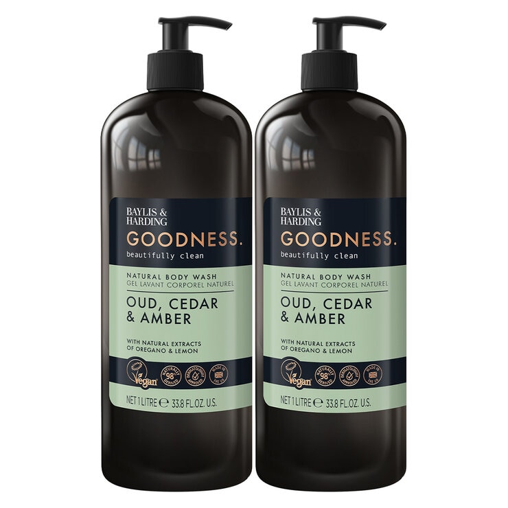 Baylis & Harding Goodness Bodywash, 2 x 1L in 2 Options Baylis & Harding Goodness Bodywash, 2 x 1L in 2 Options