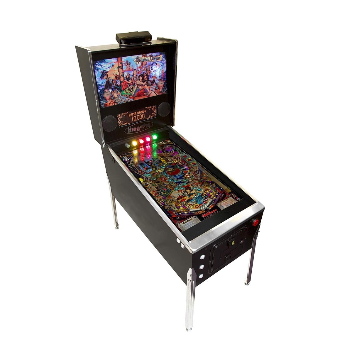 Arcade Pinball Machine with LED Lights & Arcade Sounds 