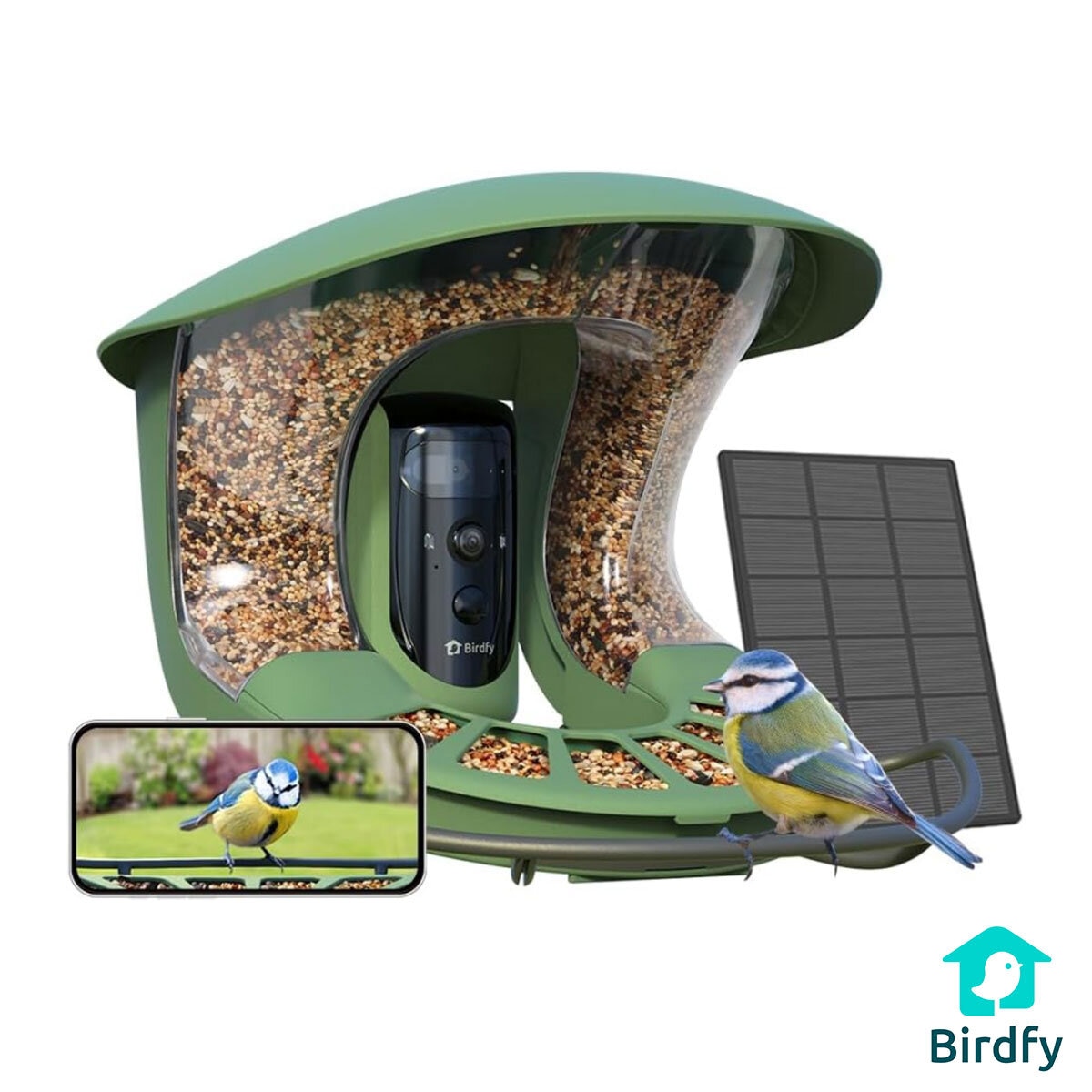 Birdfy Feeder 2 Pro Dual-Lens Smart Bird Feeder with Solar Panel