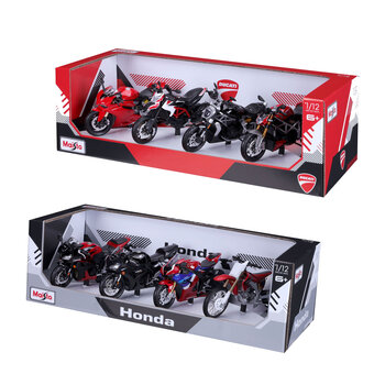Maisto 1:12 Scale Highly Detailed Motorcycles 4 pack (6+ Years)