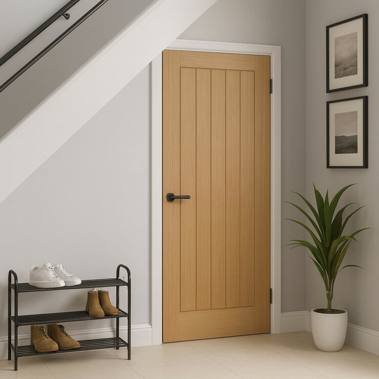 Mendes Internal FD30 Prefinished Fire Door - Oak Wiltshire in 3 Sizes