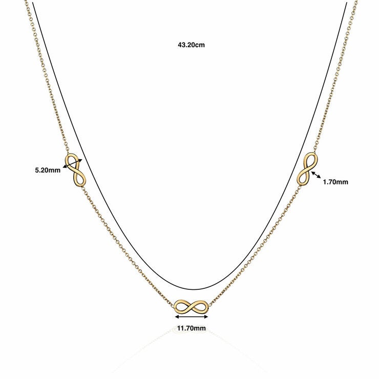14ct Yellow Gold Infinity Necklace 14ct Yellow Gold Infinity Necklace