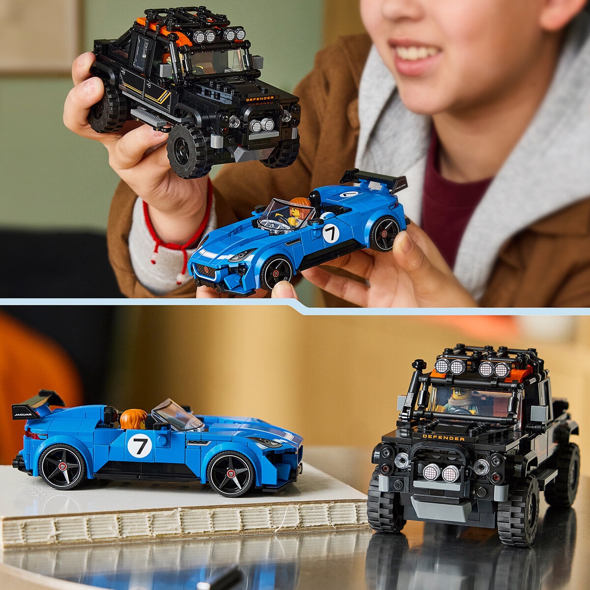 LEGO Speed Champions Jaguar Project 7 & Land Rover Defender - Model 77264 (10+ Years) LEGO Speed Champions Jaguar Project 7 & Land Rover Defender - Model 77264 (10+ Years)
