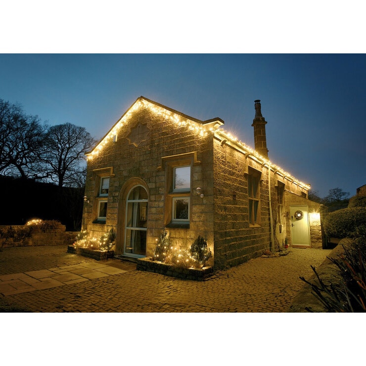 Lights4You 5m (16ft) 240 LED Warm White Outdoor Cluster Lights Costco UK