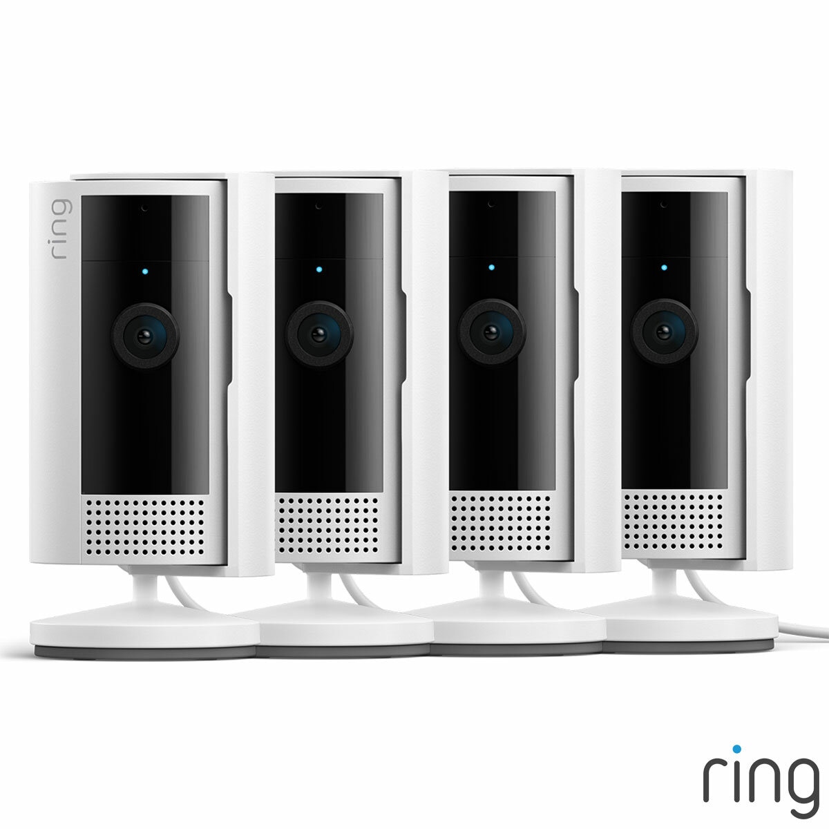 Ring Wired Indoor Camera 4 Pack in White Ring Wired Indoor Camera 4 Pack in White
