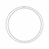 10.00ctw Round Brilliant Cut Diamond Tennis Necklace, 14ct White Gold 10.00ctw Round Brilliant Cut Diamond Tennis Necklace, 14ct White Gold