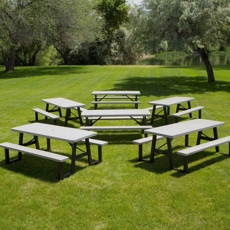 Lifetime 6ft (1.8m) Folding Picnic Table 6 Pack Costco UK
