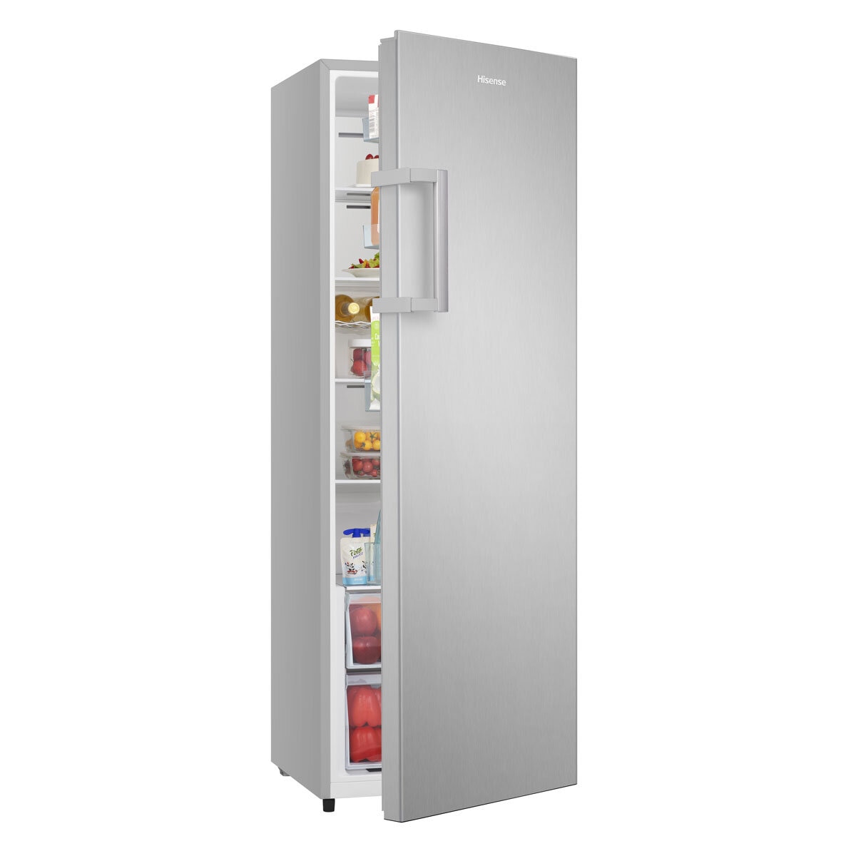 Hisense RL415N4ACE Upright Fridge, E Rated, In Stainless Steel
