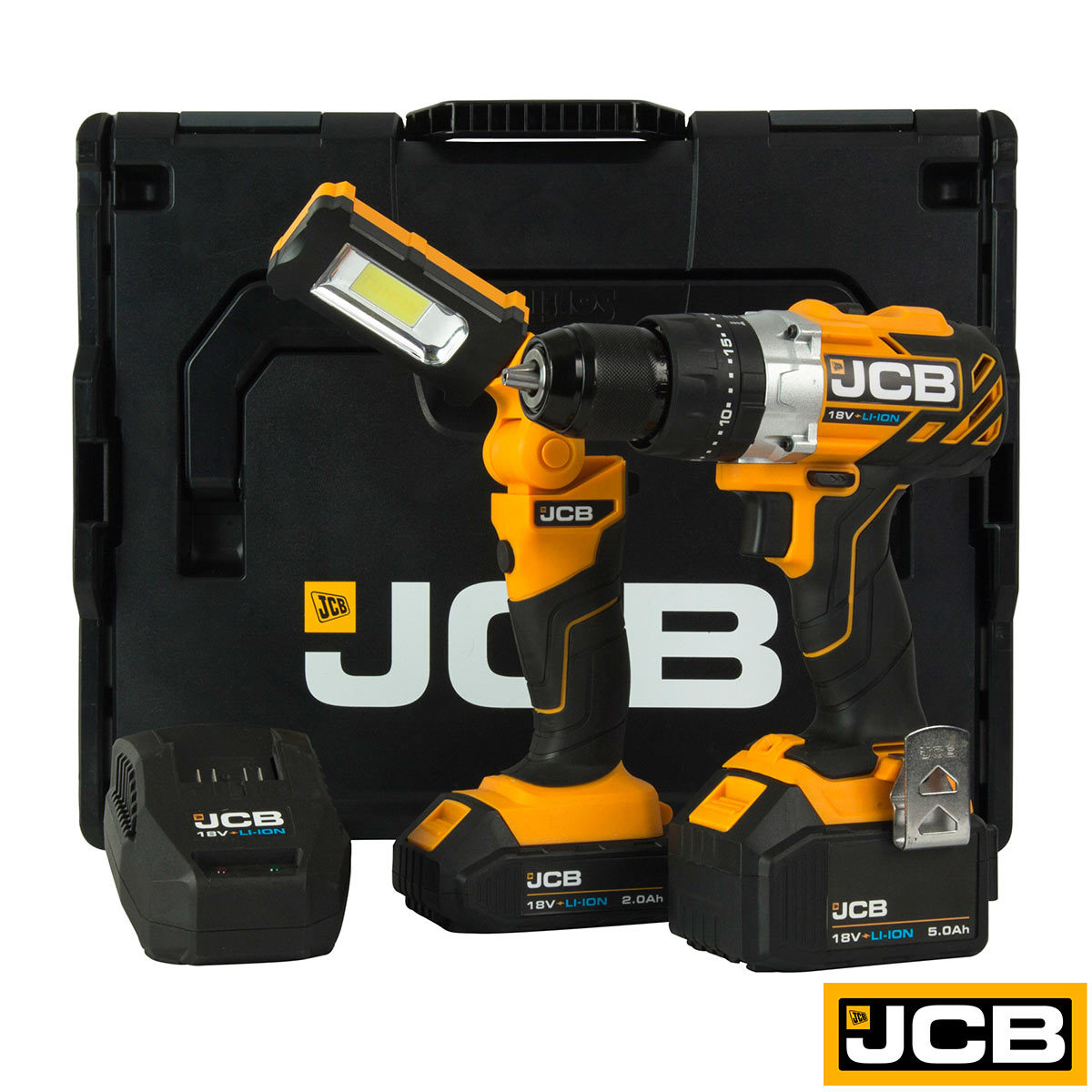 JCB Tools Professional 18V Brushless Combi Drill Kit with 2 Lithiumion Batteries Costco UK