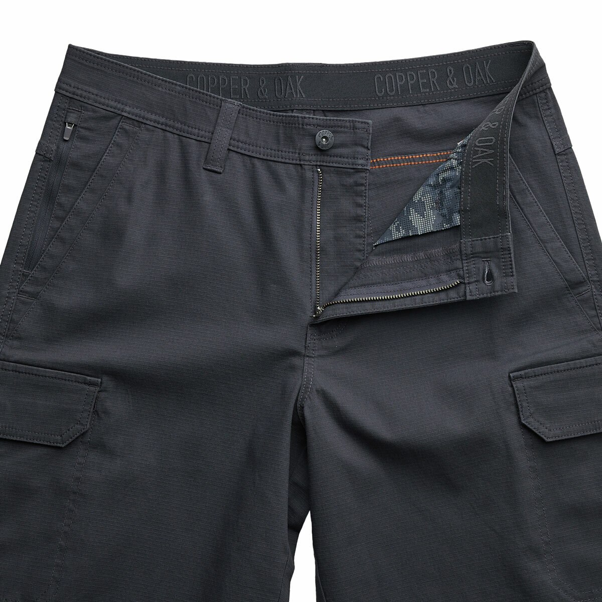 Copper & Oak Mens Cargo Shorts in Blue