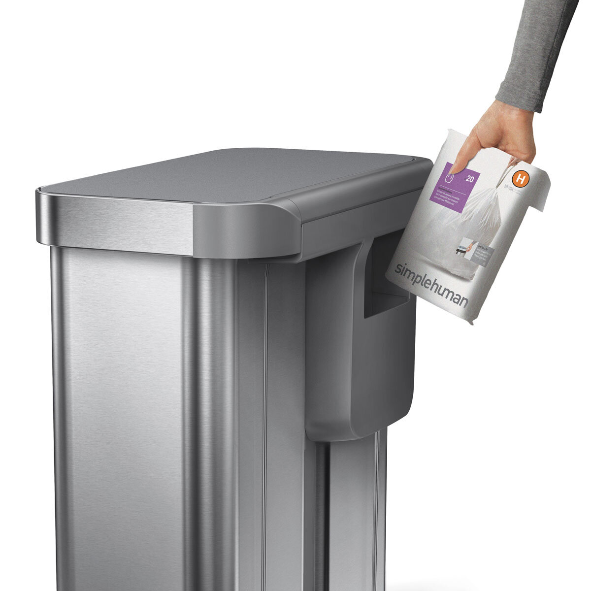 simplehuman 58L Dual Compartment Pedal Bin
