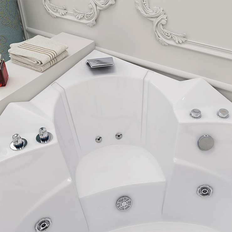 Platinum Spas Amalfi 2 Person Whirlpool Bath Tub 1400 x 1400 x 620mm Costco UK