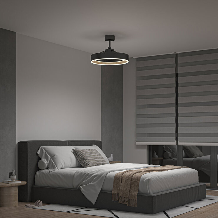 Artika Alton 24" (61cm) Wood Accent Fan Light with Remote Control