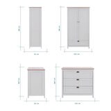 Tutti Bambini Verona Nursery 4 Piece Room Set, Grey
