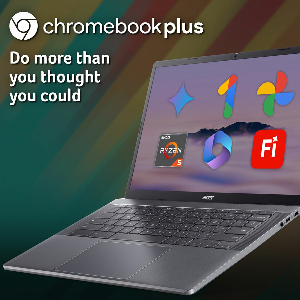 Acer Chromebook Plus, AMD Ryzen 5, 8GB RAM, 256GB SSD, 14 Inch Laptop, NX.KP4EK.00B Acer Chromebook Plus, AMD Ryzen 5, 8GB RAM, 256GB SSD, 14 Inch Laptop, NX.KP4EK.00B