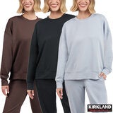 Kirkland Signature Ladies Active Ribbed Sweatshirt Kirkland Signature Ladies Active Ribbed Sweatshirt