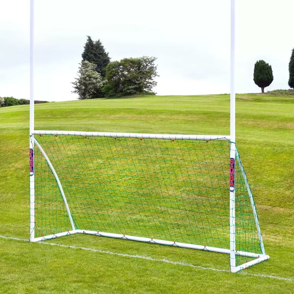 Lifestyle image of the Samba 12 x 6ft Football / 14ft Rugby Goal Lifestyle image of the Samba 12 x 6ft Football / 14ft Rugby Goal