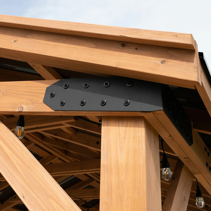 Backyard Discovery Norwood 16ft x 12ft (4.8 x 3.7m) Wooden Gazebo