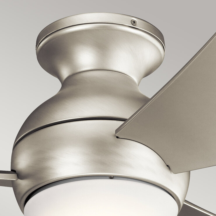 Kichler Sola 3 Blade (86cm) Indoor Ceiling Fan with AC Motor and Remote Control - Nickel Silver Kichler Sola 3 Blade (86cm) Indoor Ceiling Fan with AC Motor and Remote Control - Nickel Silver