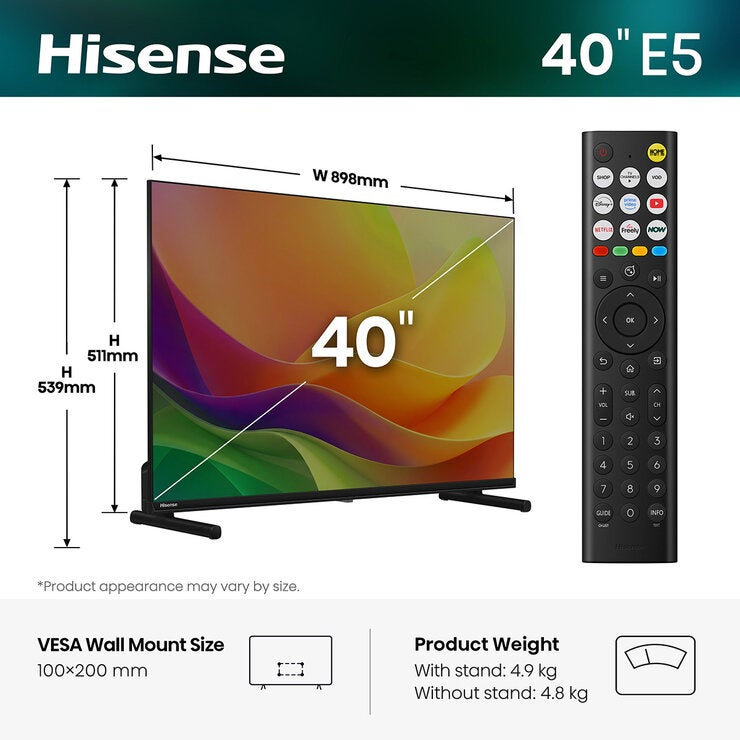 Buy Hisense 40E5STUK 40 Inch Full HD Smart TV at Costco.co.uk