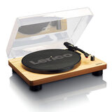 Lenco LS-50WD Turntable with Built-in Speakers, Ceramic Cartridge and USB Connection in Natural Wood
