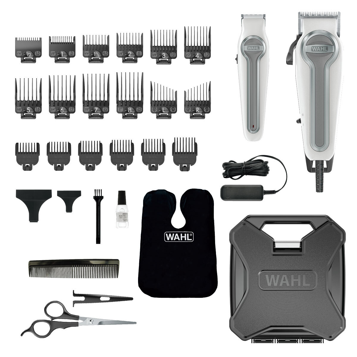 Wahl Elite Pro Hair Clipper and Trimmer Kit in White