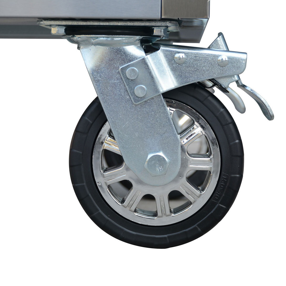 Close up of wheels HILKA 55" 8 DRWR TROLLEY TOOL TROLLEY PCC55