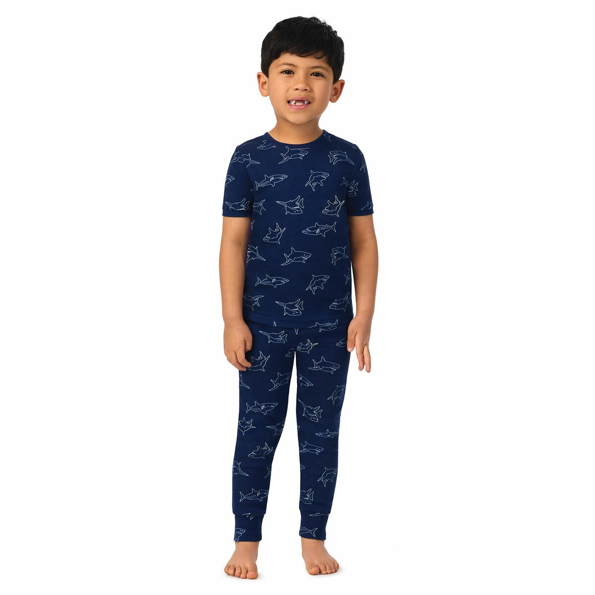 Kirkland Signature Kids Pyjama 4 Piece Set in Sharks, 5 Years