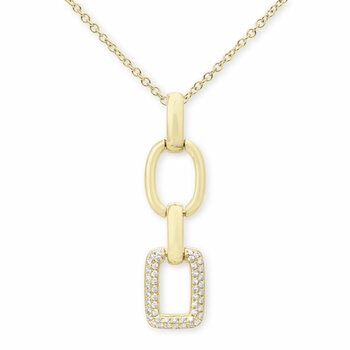 0.15ctw Round Brilliant Cut Diamond Pendant, 14ct Yellow Gold