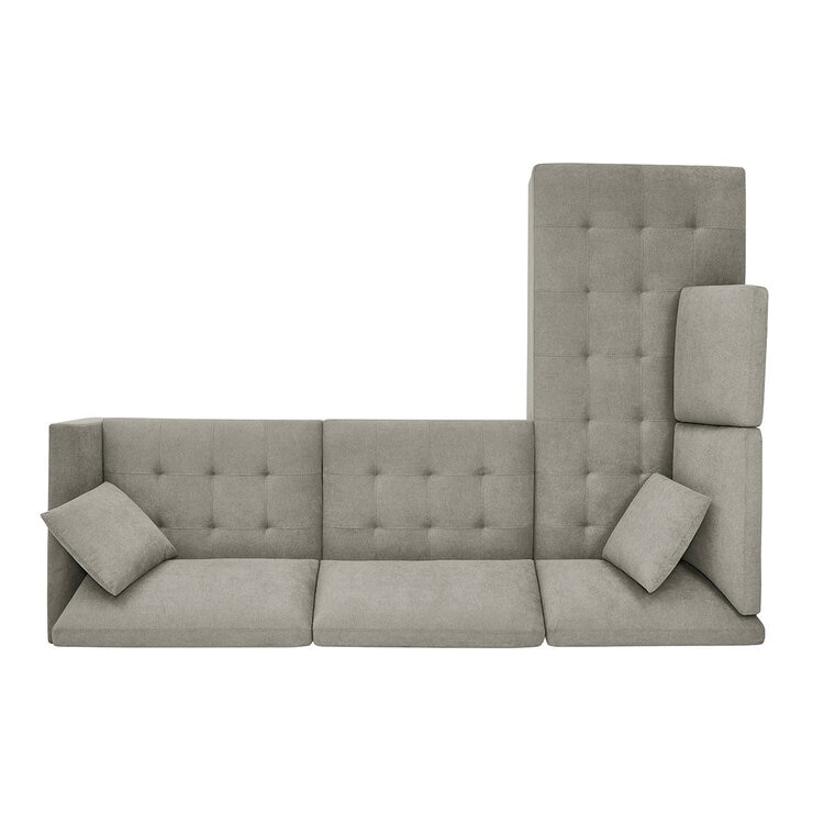 Thomasville Miles Grey Fabric Corner Sofa with Power Footrests in 2 Configurations