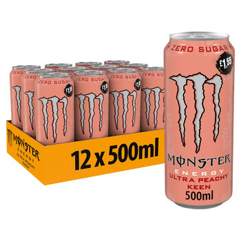 Monster Energy Ultra Peachy Keen PMP £1.55, 12 x 500ml