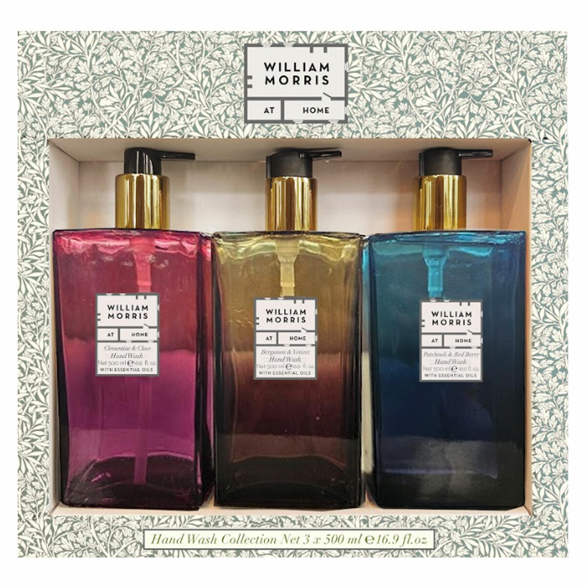 William Morris At Home Glass Hand Wash 3 x 500ml