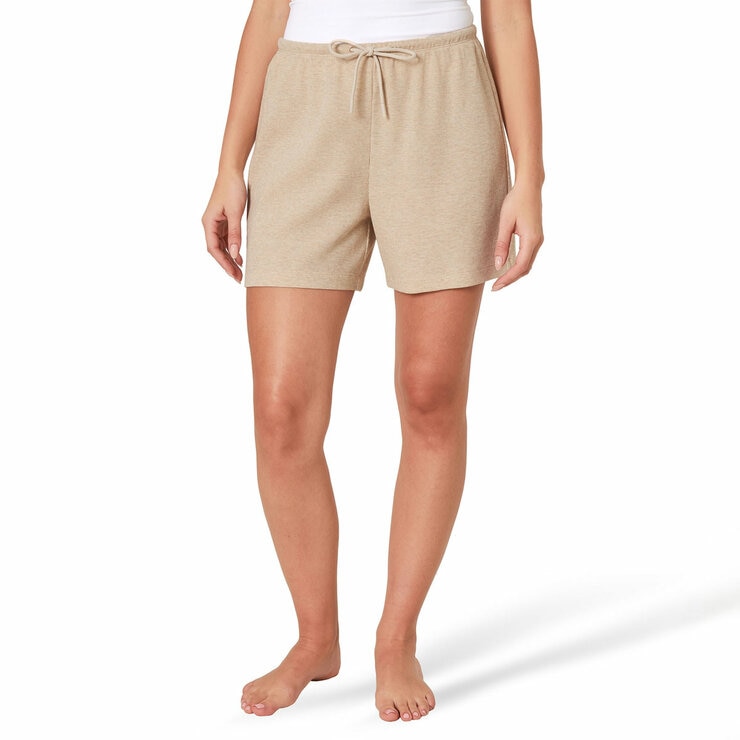 Well & Calm Ladies 3 Piece Waffle Lounge Set in Brown, Medium