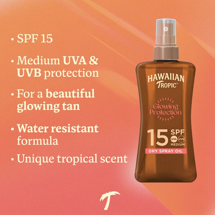 Hawaiian Tropic, Sun Oil Set, 200ml SPF 15 & 200ml SPF 30 Dry Oil Spray and 180ml Hydrating After Sun Lotion