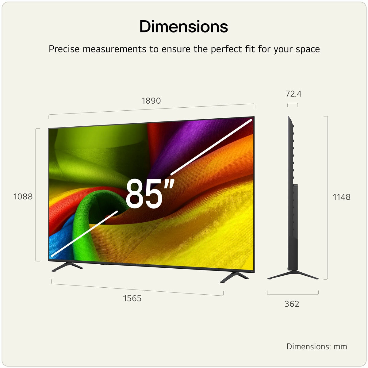 LG 85NU850B6LA 85 Inch 4K Ultra HD Smart TV LG 85NU850B6LA 85 Inch 4K Ultra HD Smart TV