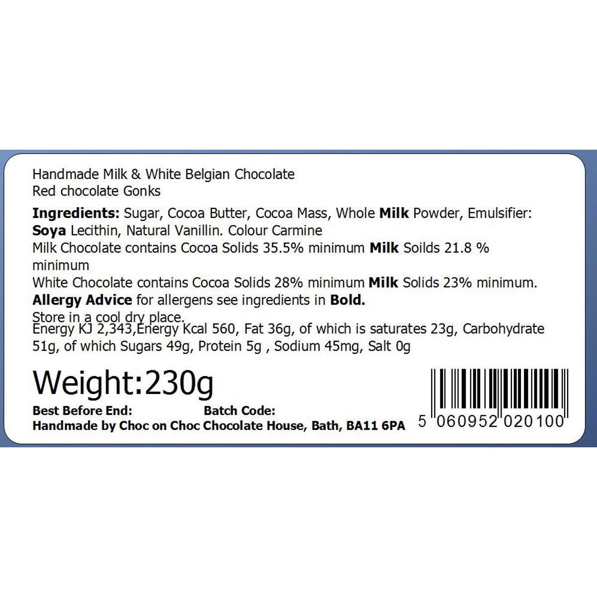 Choc on Choc Chocolate Christmas Gonks, 2 x 230g