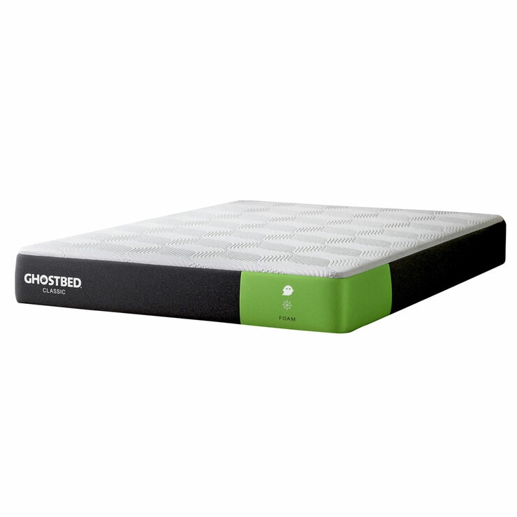Ghostbed Classic Cooling Memory Foam Mattress Wide Shot