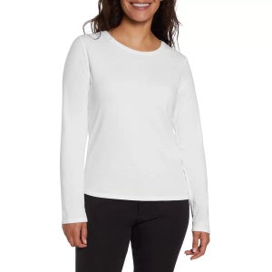 Three Dots Ladies Crew Top 2 Pack